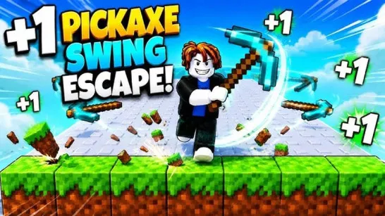 Play Obby: +1 Pickaxe Swing Escape game