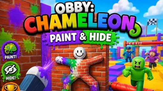 Play Obby: Chameleon: Paint & Hide game