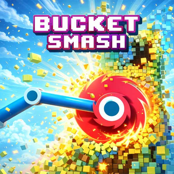 Bucket Smash gameplay on OopsGames