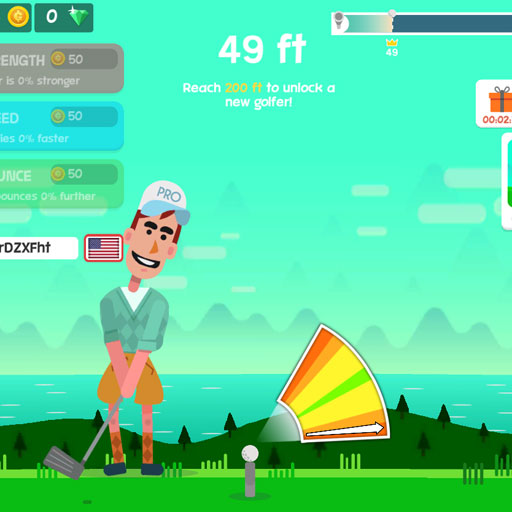 Golf Hit gameplay on OopsGames