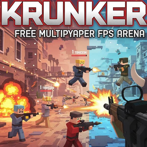 Krunker gameplay on OopsGames