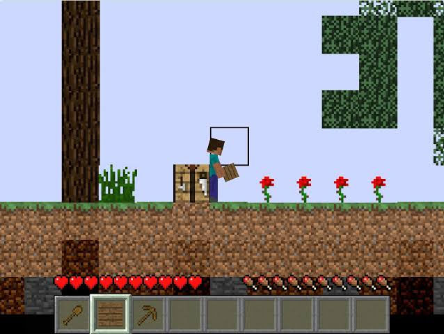 Paper Minecraft gameplay on OopsGames