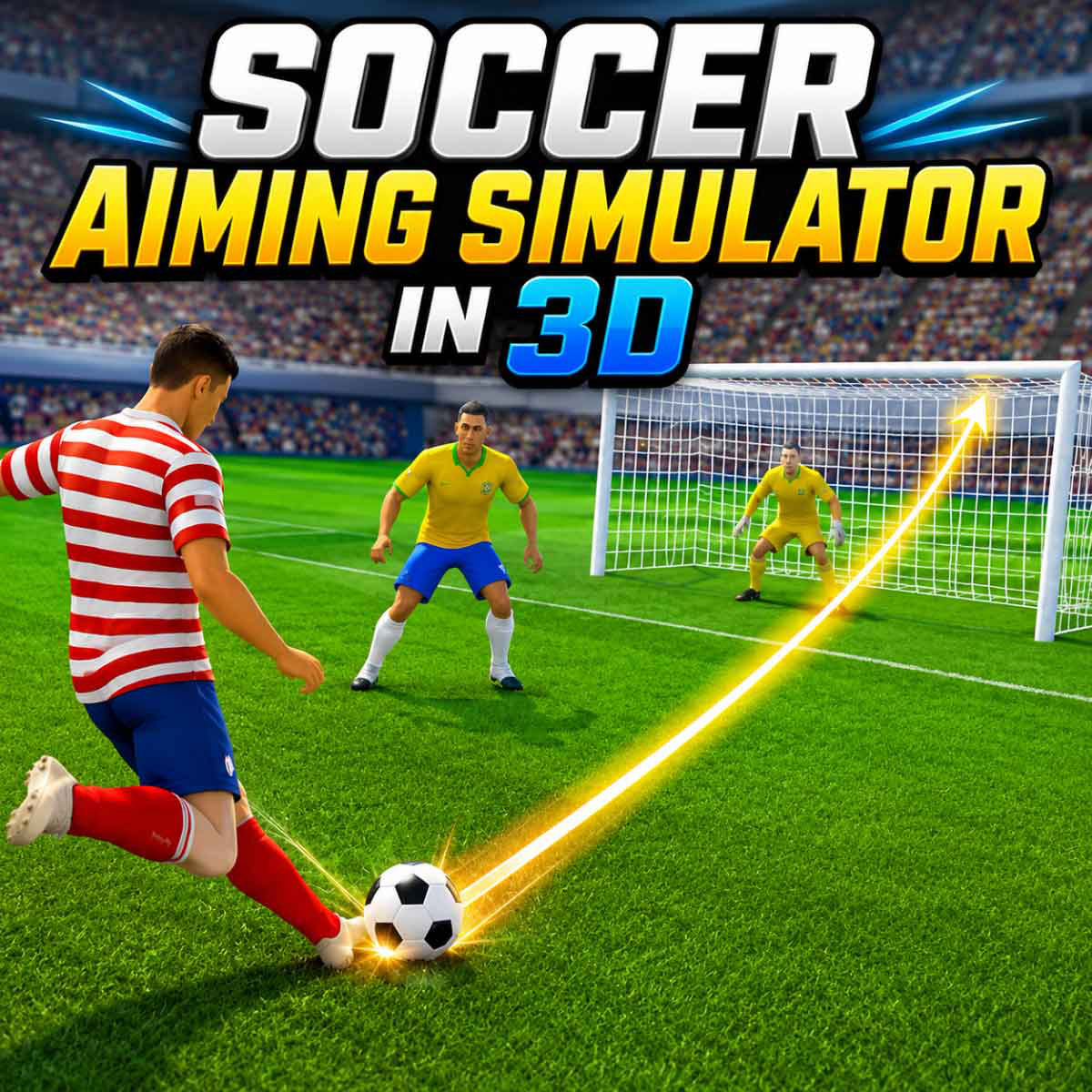 Soccer Aiming Simulator in 3D gameplay on OopsGames