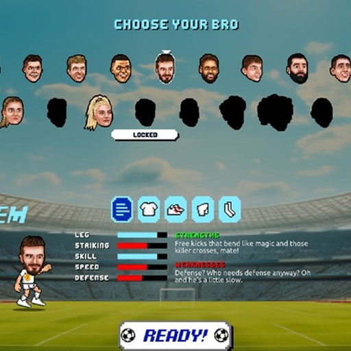 Soccer Bros gameplay on OopsGames