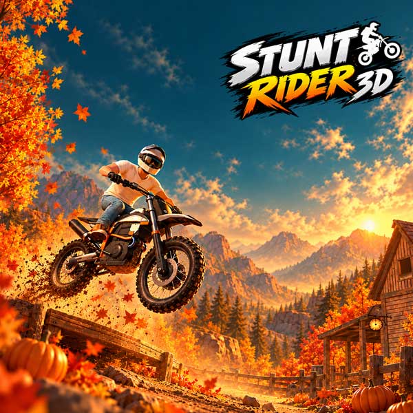 Stunt Rider 3D gameplay on OopsGames